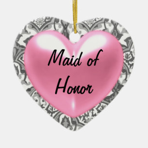 Maid of honour ceramic tree decoration