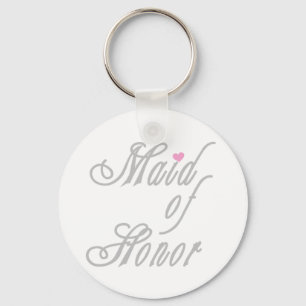 Maid of Honour Classy Greys Key Ring