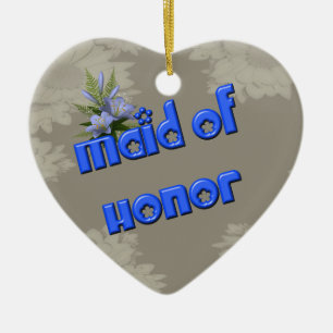 Maid Of Honour Customisable Wedding Ornament