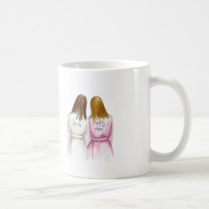 Maid of Honour? Dk Br Curls Bride Red Curls Maid Coffee Mug