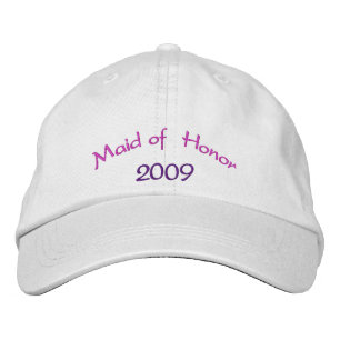 Maid of Honour Embroidered Hat