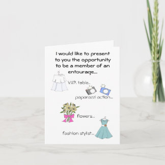 Maid of Honour/Entourage Invitation