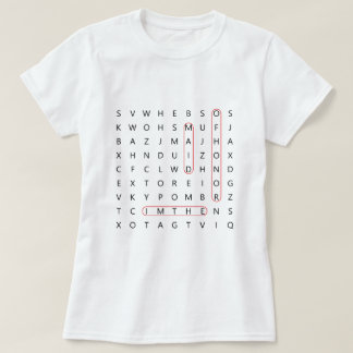 Maid of Honour Fun Wedding Word Find Bachelorette  T-Shirt