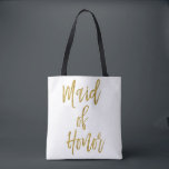 Maid of Honour Gold Wedding Bag<br><div class="desc">Maid of Honour Gold Wedding Bag is the perfect wedding bag to travel with to a destination wedding.</div>