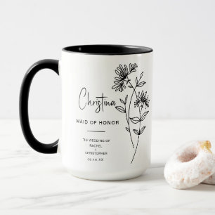 Maid of Honour Honeysuckle (JUN) Birth Flower Gift Mug