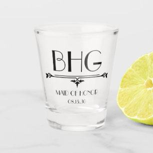 Maid of Honour Initials Shot Glass