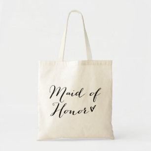 Maid of Honour   Modern Calligraphy Tote Bag