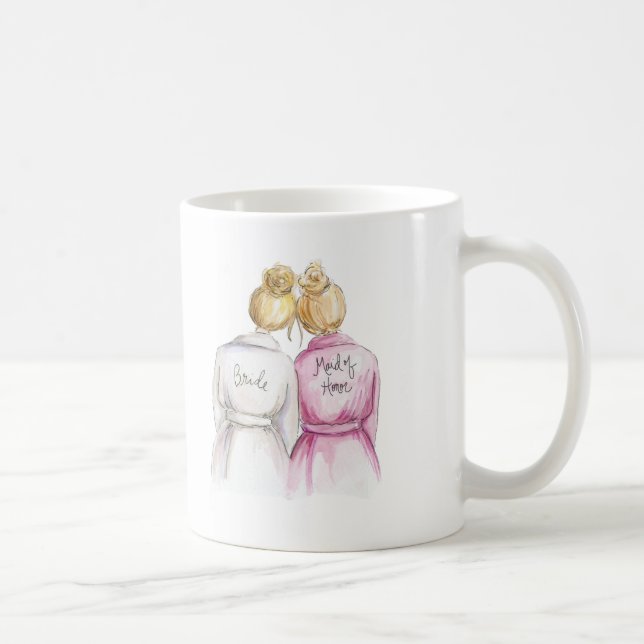 Maid of Honour? Mug Blonde Bride Blonde Maid (Right)