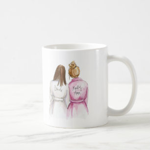 Maid of Honour? Mug Long Br Bride Dk Bl Maid