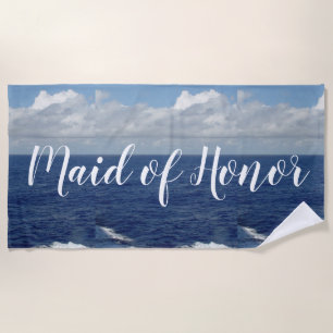 Maid of Honour Ocean Waves Beach Towel