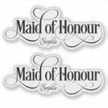 Maid of Honour Personalised
