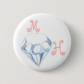 Maid of Honour Pin Pink Lettering