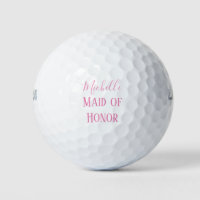 Maid of Honour Pink and White Souvenir