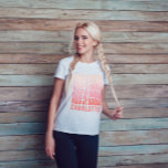 Maid of honour Pink modern girly retro 60's simple T-Shirt<br><div class="desc">Maid of honour Pink and red girly retro simple 60's cool vibes bachelorette weekend party favour t-shirt.</div>