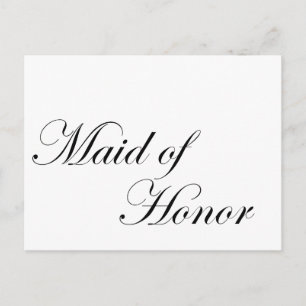 Maid of Honour Postcard
