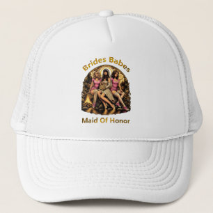 Maid of Honour Pride in a Bridal Party Themed  Trucker Hat
