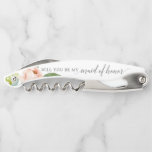 Maid of Honour Proposal Cork Screw - Airy Blush Corkscrew<br><div class="desc">Pop the question in style with this personalised Maid of Honour cork screw! 
Your Maid of Honour will remember how you popped the question,  every time they open a bottle of wine!</div>
