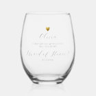 Maid of Honour Proposal, Gold Heart, Personalised