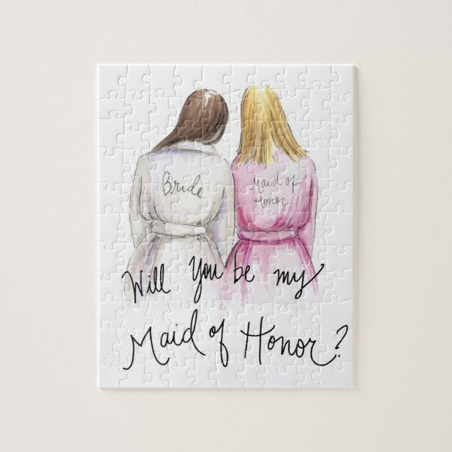 Maid of Honour? Puzzle Br Long Bride Bl Long Maid (Vertical)