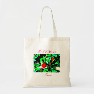 Maid of honour red roses tote bag