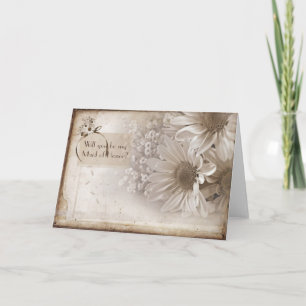 Maid Of Honour Request Invitation