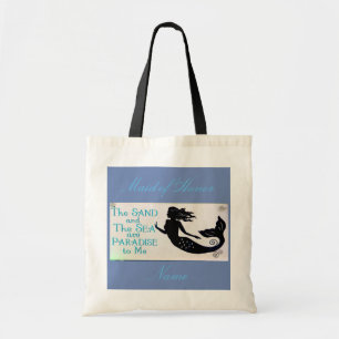 Maid of Honour sand and sea mermaid blue Tote Bag