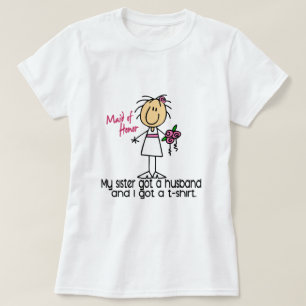 Maid Of Honour Stick Figure I Got A TShirt