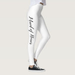 Maid of honour stylish leggings<br><div class="desc">Maid of honour in stylish sporty leggings</div>