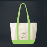 Maid of Honour Tote Bag<br><div class="desc">Tote bag shown in natural/lime green with text; Maid of Honour. Customise this item or buy as is.</div>