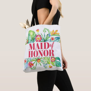 Maid of Honour Tropical Beach Destination Wedding Tote Bag