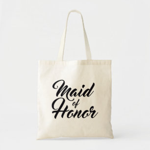 Maid of honour wedding favour tote bag