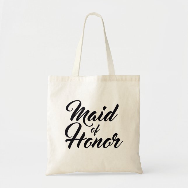 Maid of honour wedding favour tote bag (Front)