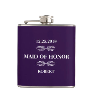 Maid of Honour Wedding Hip Flask