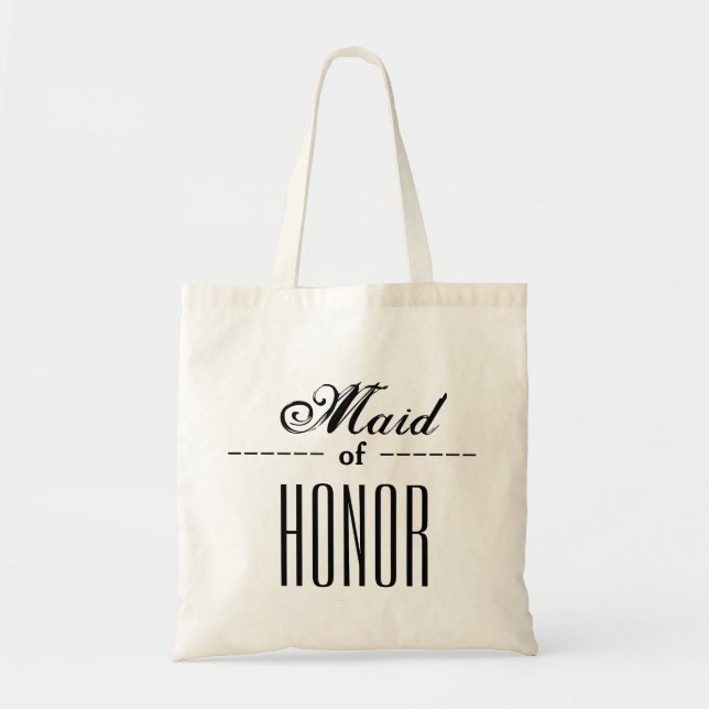 Maid of Honour Wedding Personalised Tote Bag (Front)