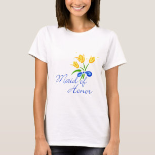 Maid of Honour with yellow tulips T-Shirt