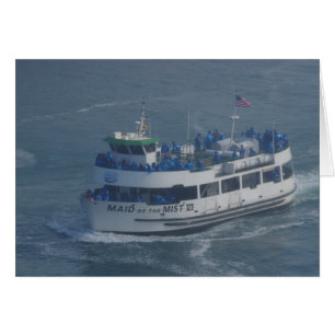 Maid of the mist on the Niagara river .