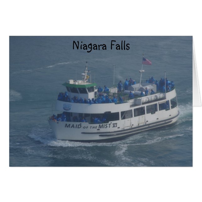 Maid of the mist on the Niagara river . (Front Horizontal)
