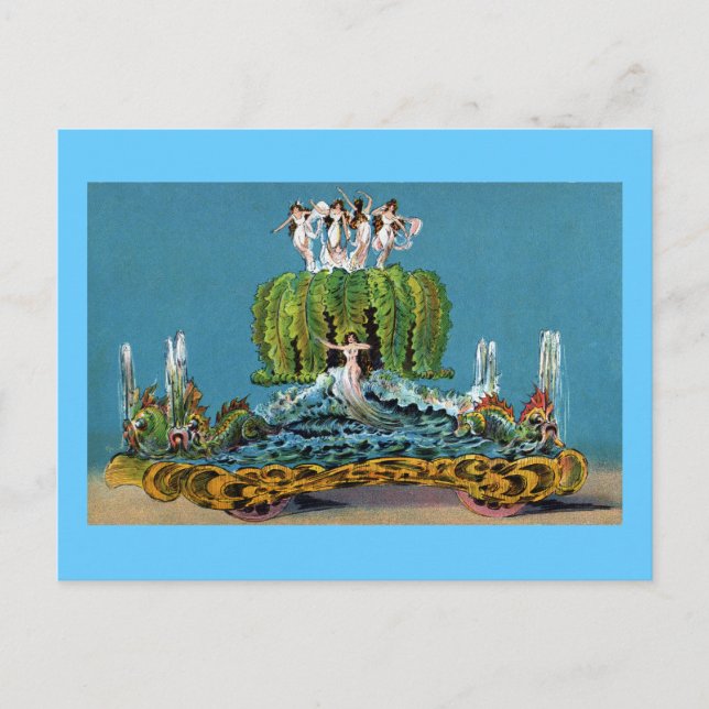 Maid of the Mist Parade Float Vintage Postcard (Front)