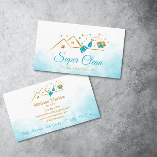 Maid Residential Commercial Cleaning Housekeeping Business Card