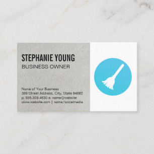 Maid Service   Broom Lotion Business Card
