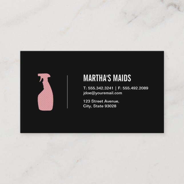 Maid Service Business Card (Front)