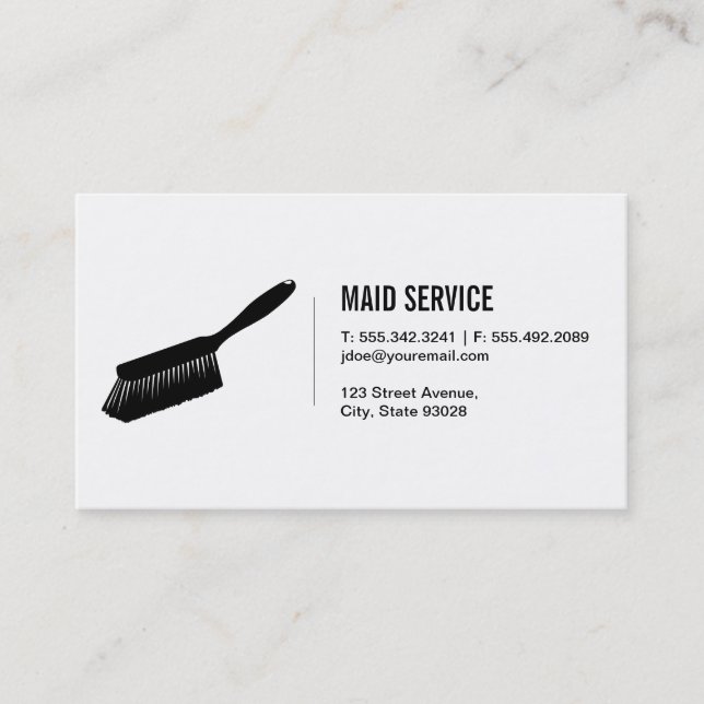 Maid Service Business Card (Front)