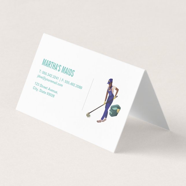 Maid Service Business Card (Front)