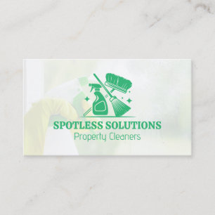 Maid Services Cleaning Equipment Graphics Business Card