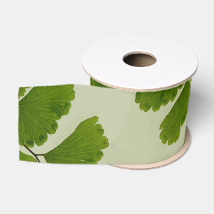 Maiden Hair Fern Frond Grosgrain Ribbon