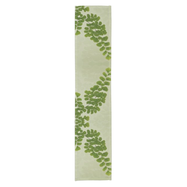 Maiden Hair Fern Frond Short Table Runner (Front)