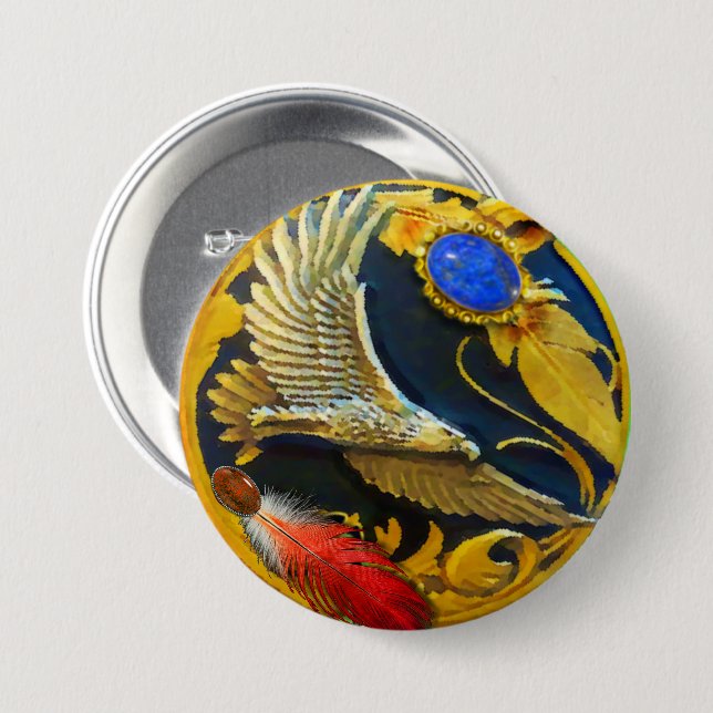 Maiden Hawkwind Pendant Button (Front & Back)