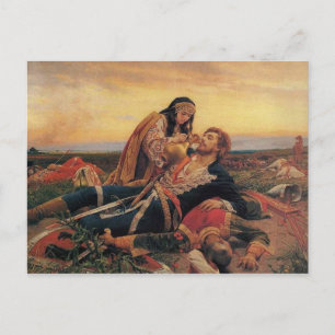 Maiden of the Blackbird Field Postcard