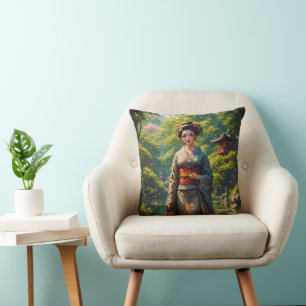 Maiden of the Green Garden Cushion