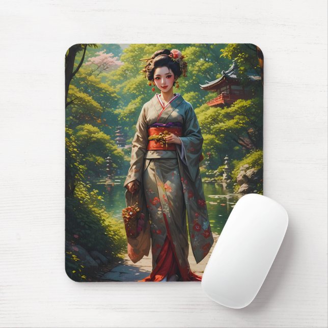 Maiden of the Green Garden Mouse Mat (With Mouse)